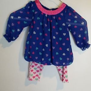 Cute heart pattern set